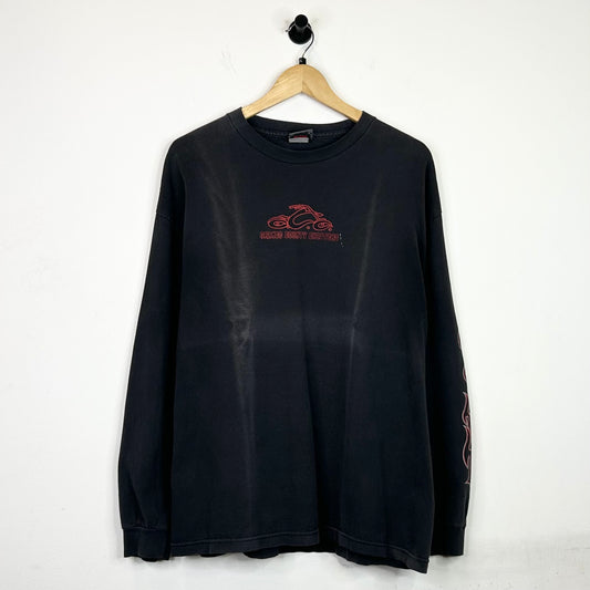 ORANGE COUNTY CHOPPERS BLACK/RED LONG SLEEVE