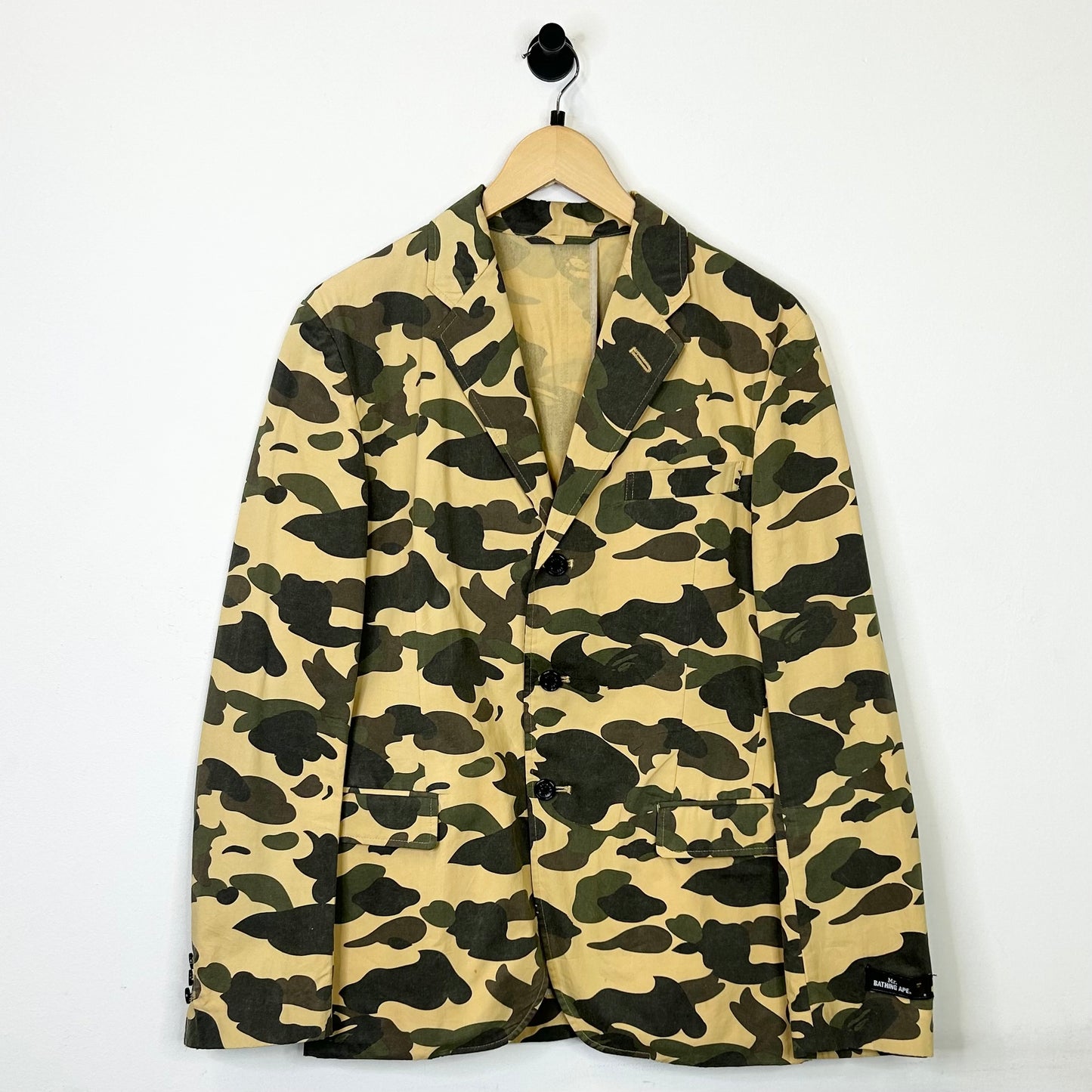 BAPE GREEN BROWN CAMO SUIT JACKET