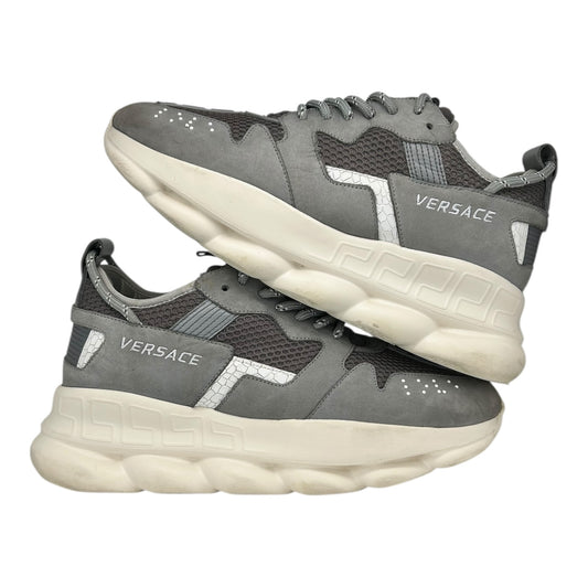 PREOWNED VERSACE CHAIN REACTION 2 GREY WHITE