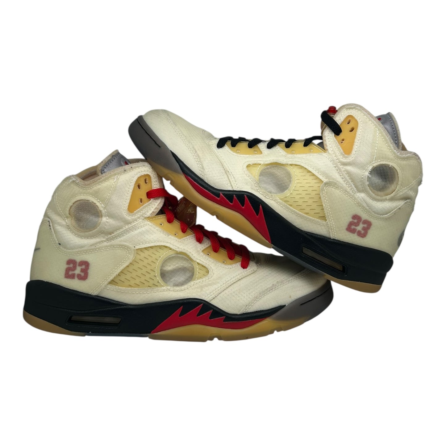 PREOWNED JORDAN 5 OFF WHITE SAIL