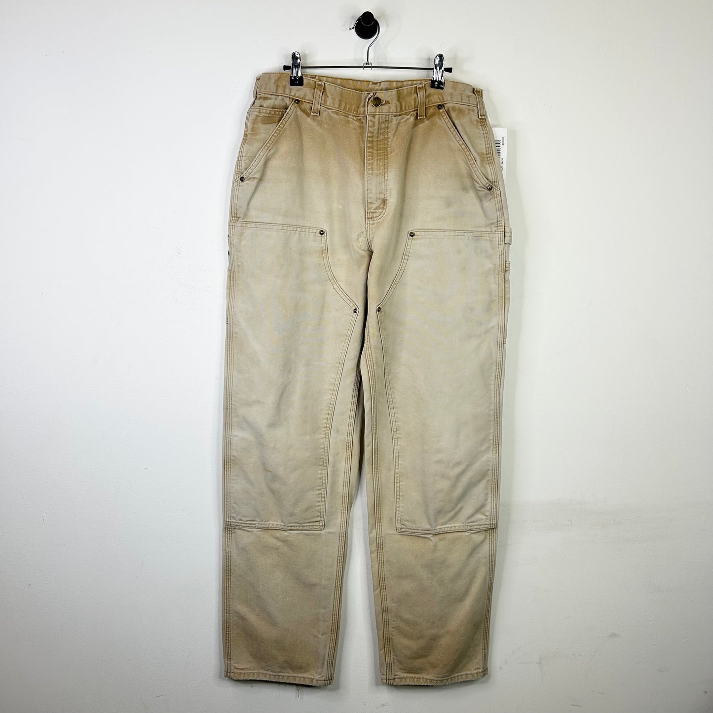 CARHARTT FADED TAN DOUBLE KNEE CARPENTER PANT