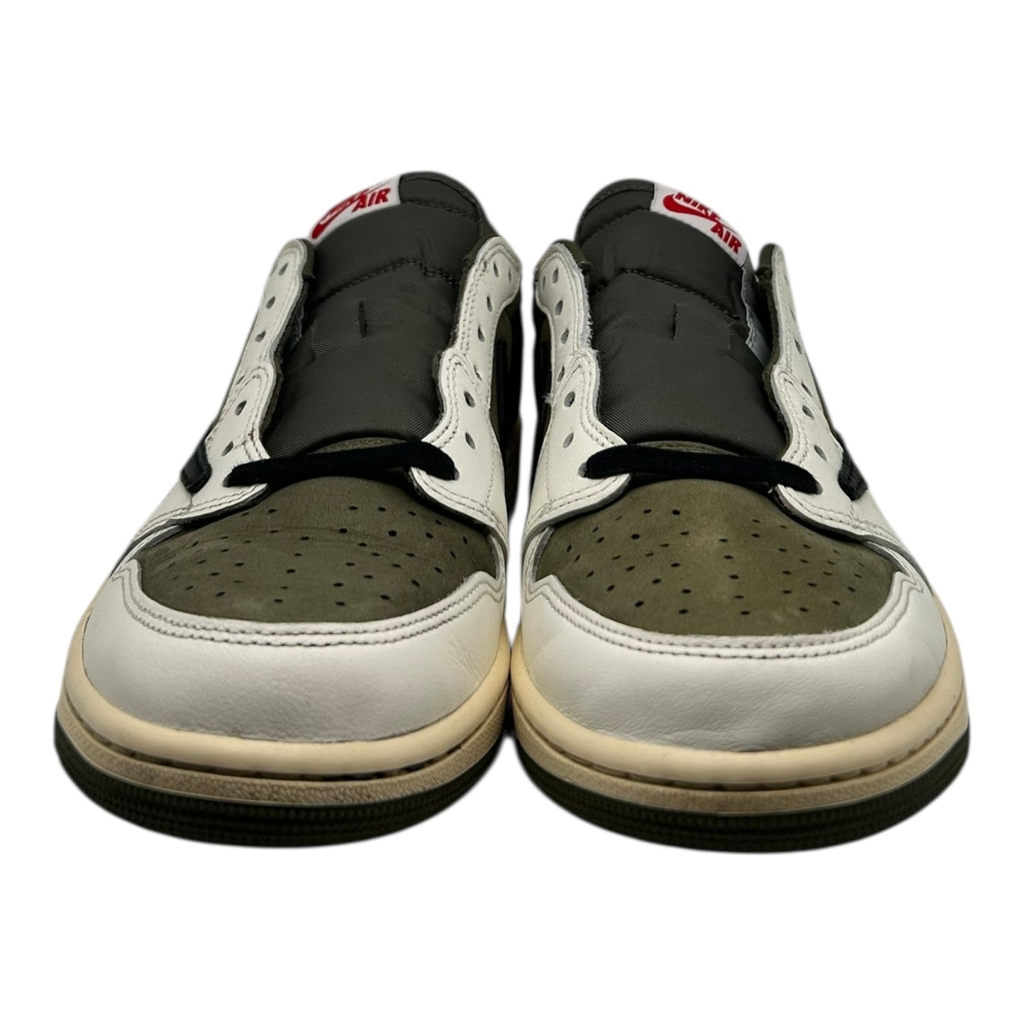 PREOWNED TRAVIS SCOTT JORDAN 1 LOW MEDIUM OLIVE SZ 11