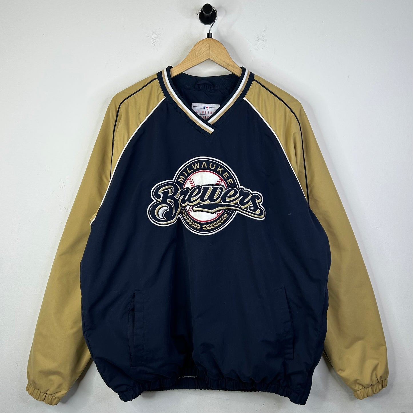BREWERS WINDBREAKER CREWNECK