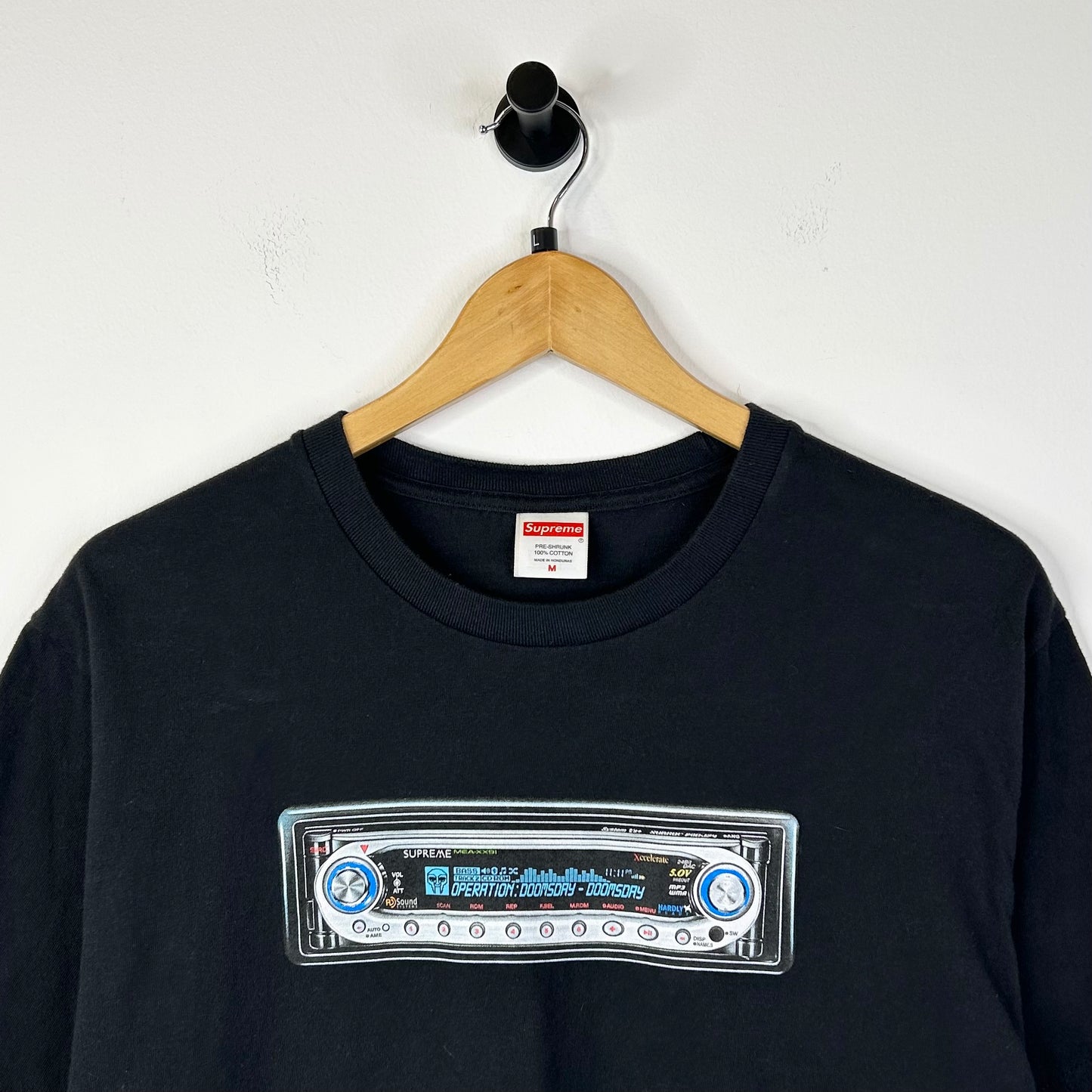 SUPREME MF DOOM RADIO BLACK TEE