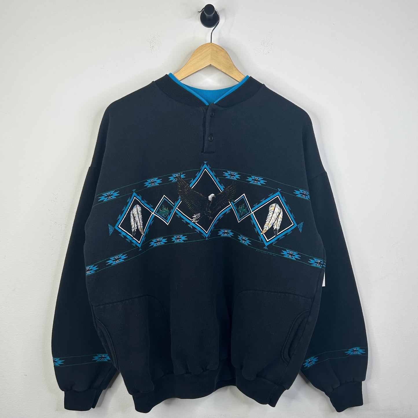 AMERICAN EAGLE CREWNECK BLACK