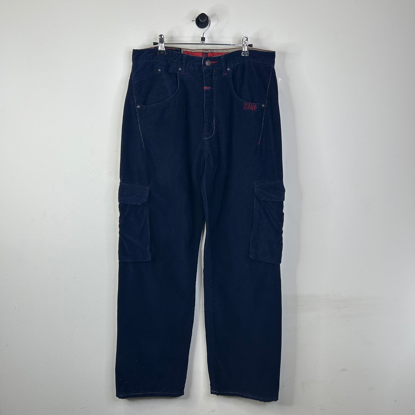 GIRBAUD CORDUROY NAVY PANTS