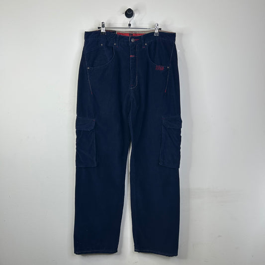 GIRBAUD CORDUROY NAVY PANTS