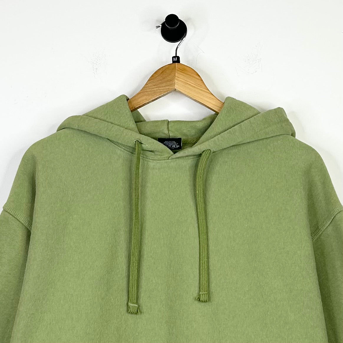 STUSSY EMBROIDERED HOOD OLIVE HOODIE