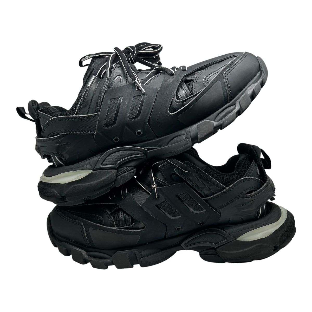 PREOWNED BALENCIAGA TRACK LED RUNNER BLACK