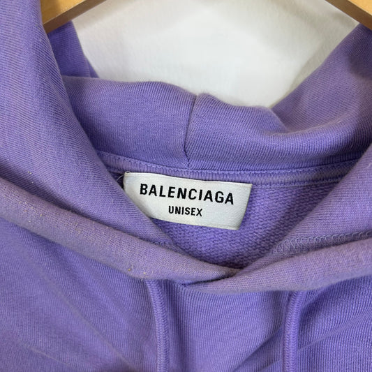 BALENCIAGA SPORTY B LAVENDER HOODIE