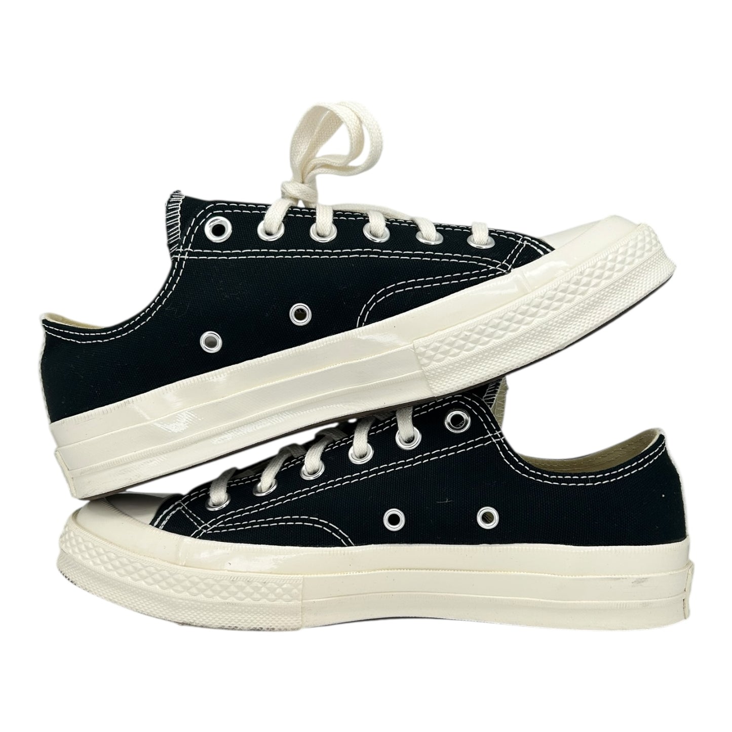 PREOWNED CONVERSE ALL STAR 70 X CDG PLAY BLACK LOWTOP
