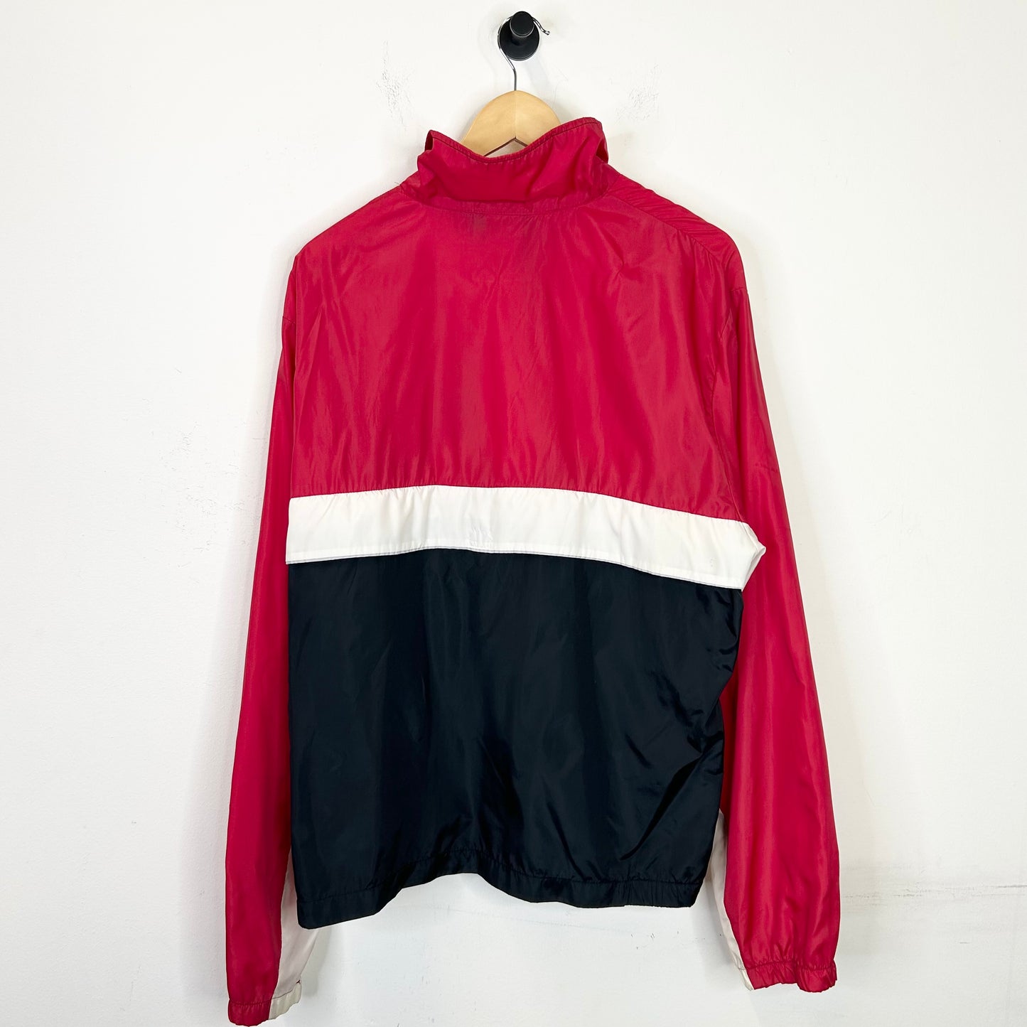 RED WHITE AND BLACK 80S NIKE WINDBREAKER