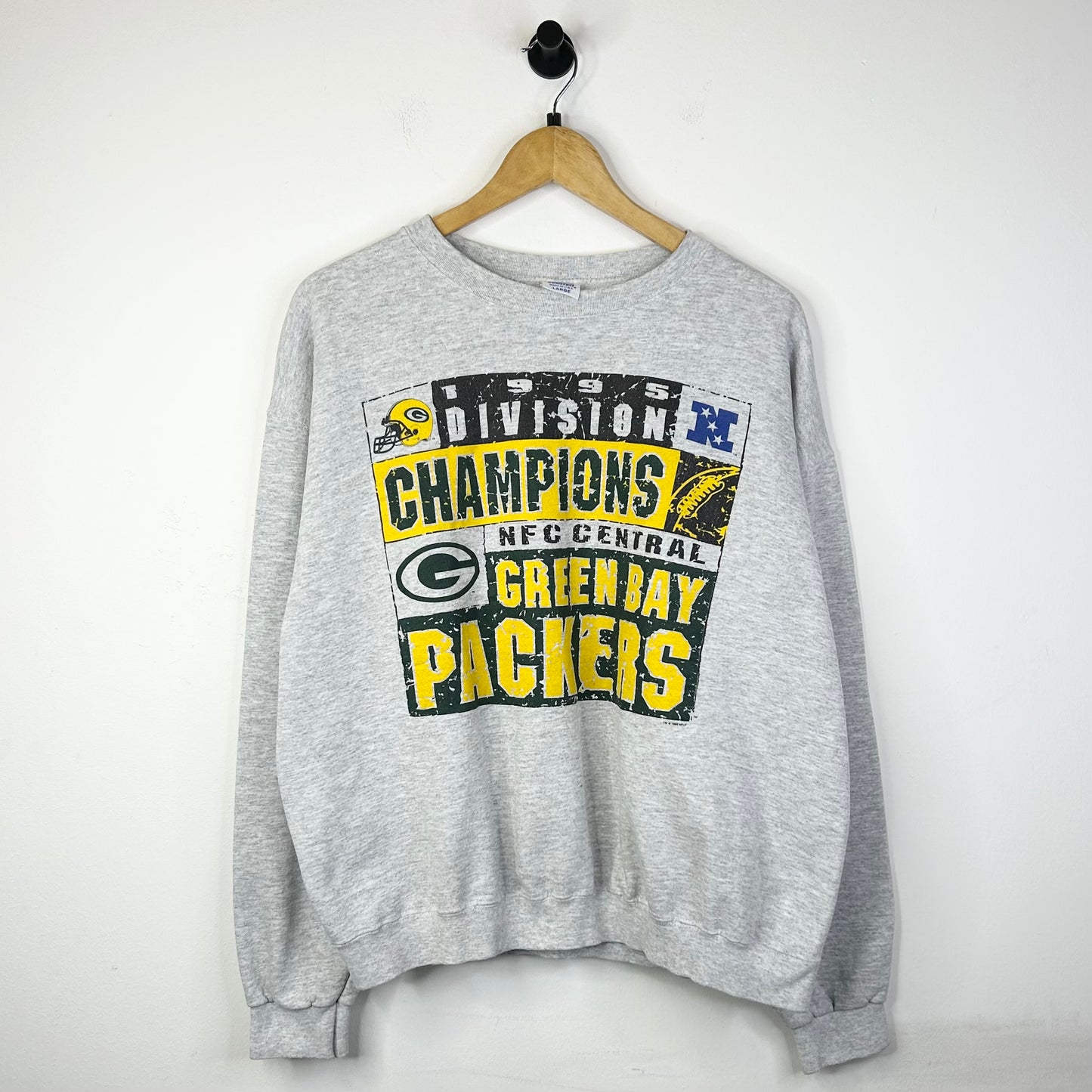 1995 GREEN BAY PACKERS NFC CENTRAL CHAMPIONS CREWNECK