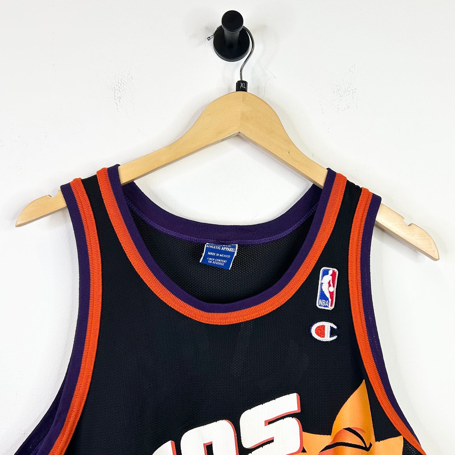 VINTAGE JASON KIDD PHOENIX SUNS BLACK CHAMPION NBA JERSEY SZ M