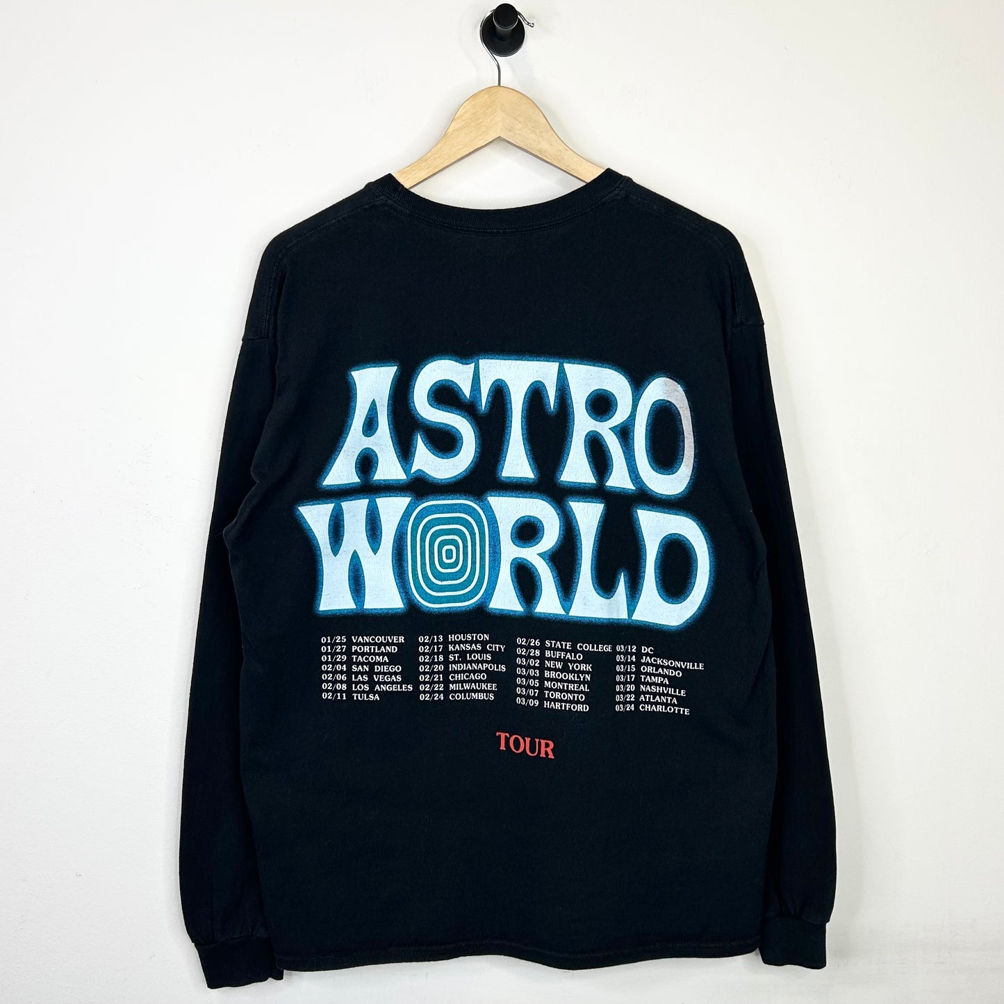 ASTRO WORLD TOUR WISH YOU WERE HERE HORSE LONG SLEEVE