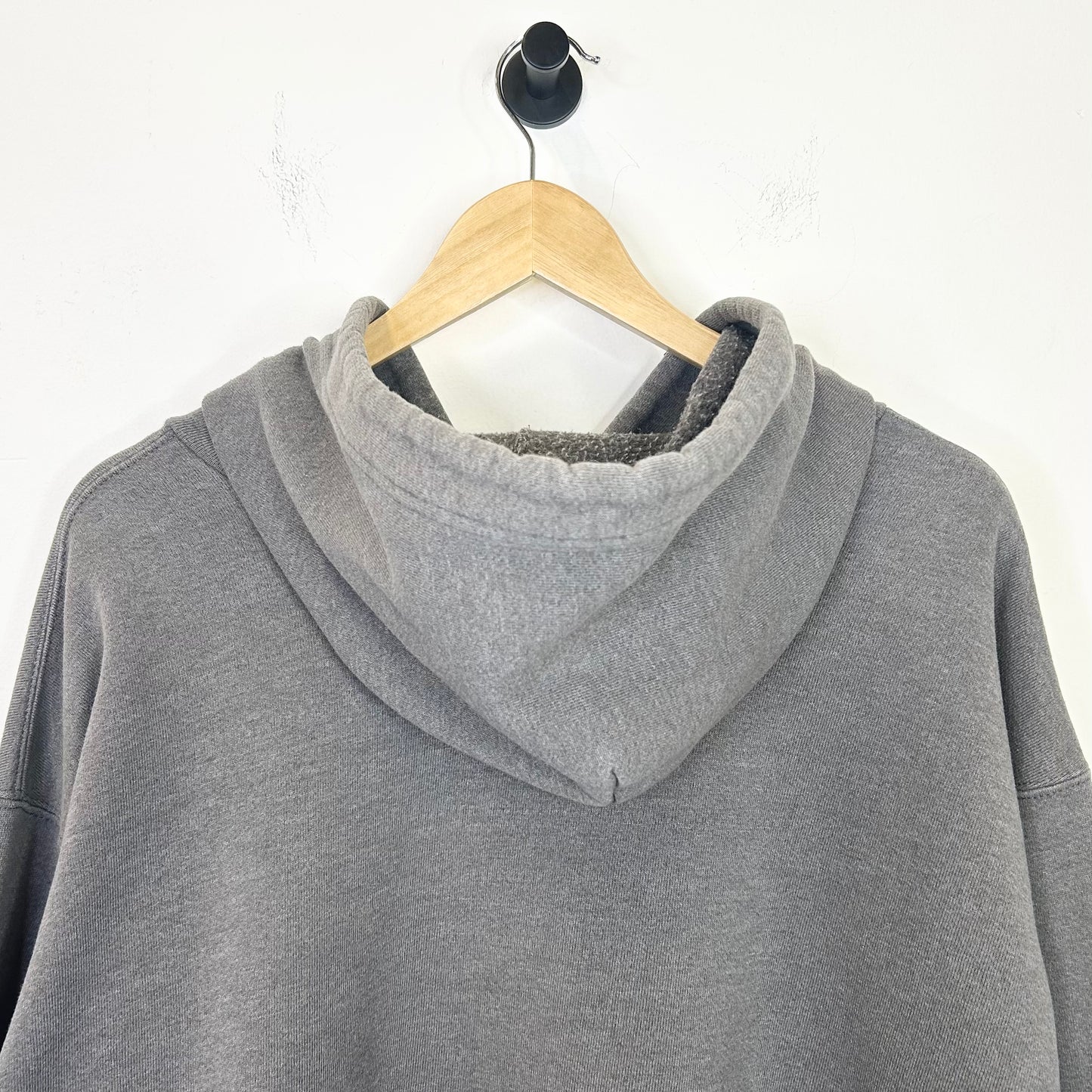 GREY NIKE CENTER SWOOSH HOODIE