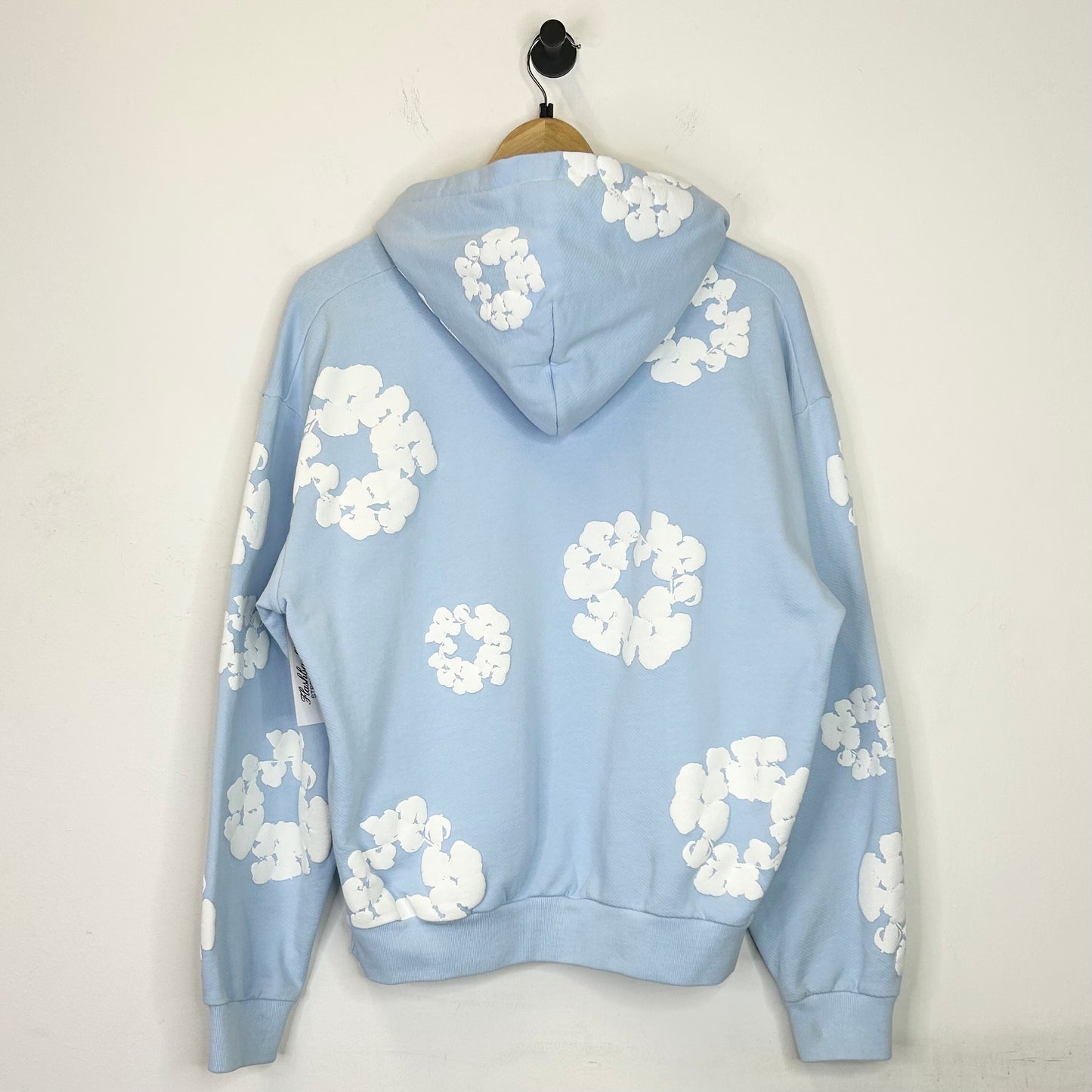 DENIM TEARS THE COTTON WREATH HOODIE LIGHT BLUE