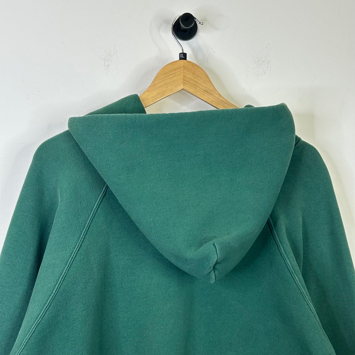 GREEN ADIDAS LEAF LOGO HOODIE