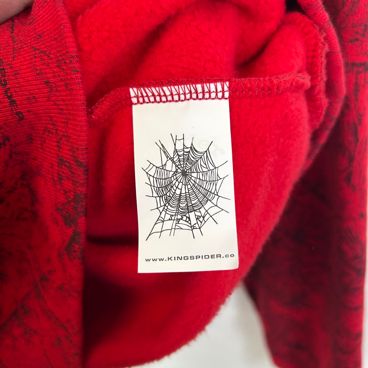 SP5DER OG TREE CAMO HOODIE RED