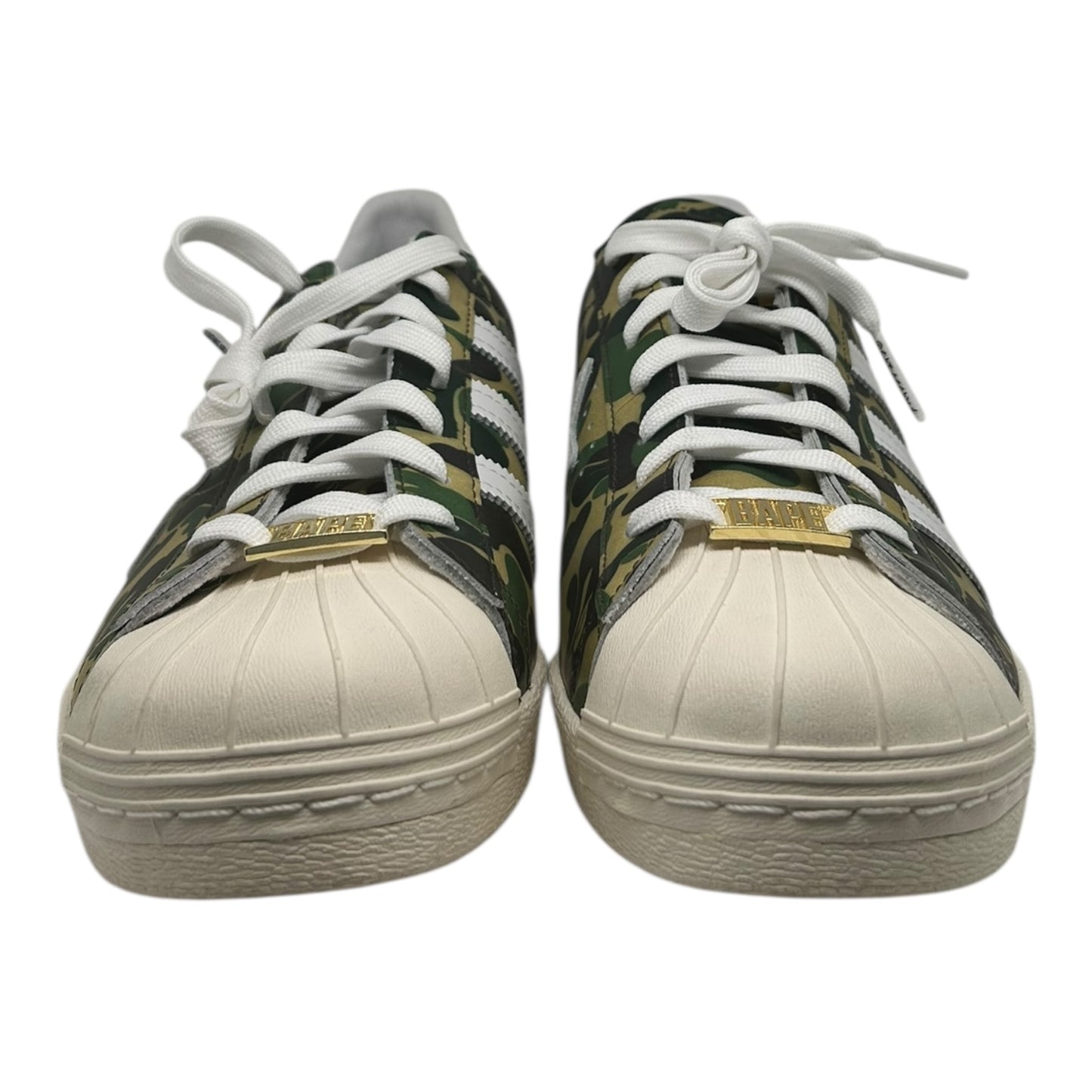 PREOWNED ADIDAS SUPERSTAR 80S BAPE CAMO SZ11.5