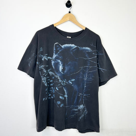 WOLF IN THE TREES BLUE TEE