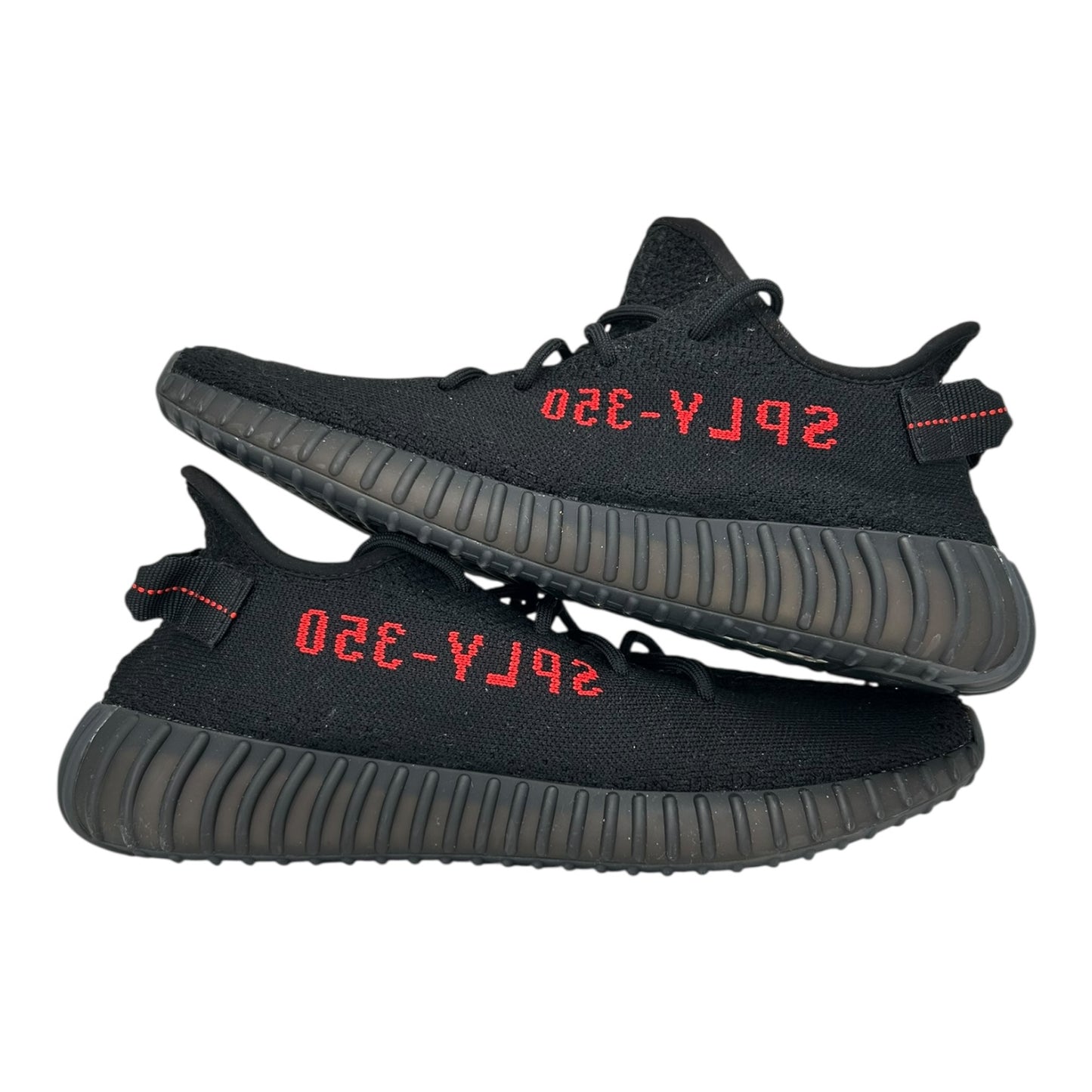 PREOWNED YEEZY 350 BLACK RED