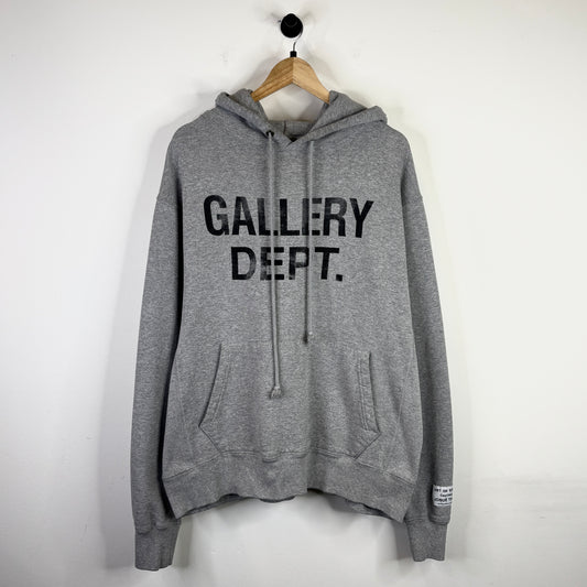 GALLERY DEPT. GREY FADED LOGO HOODIE