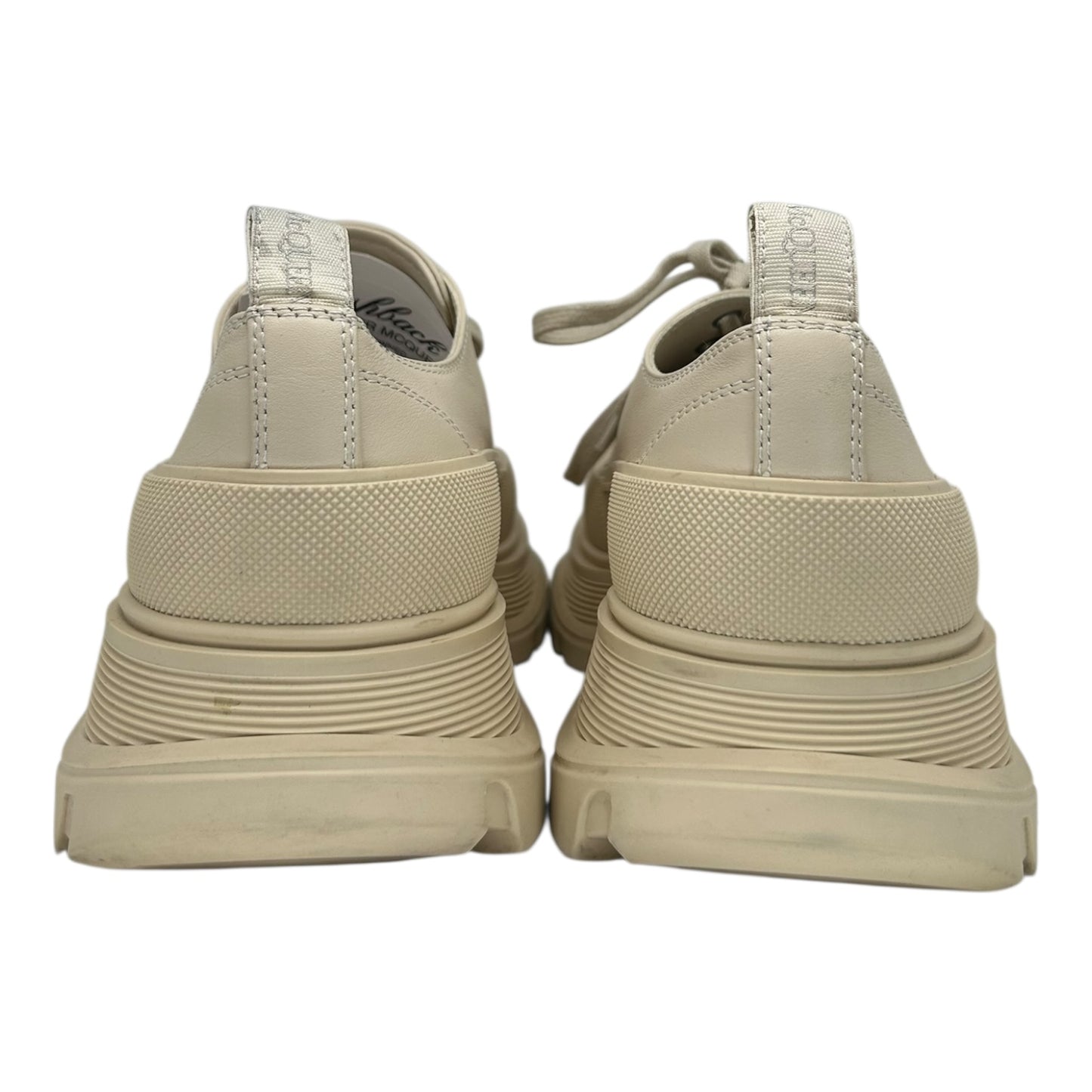 PREOWNED ALEXANDER MCQUEEN TREAD SLICK LACE UP SNEAKER DARK PEARL