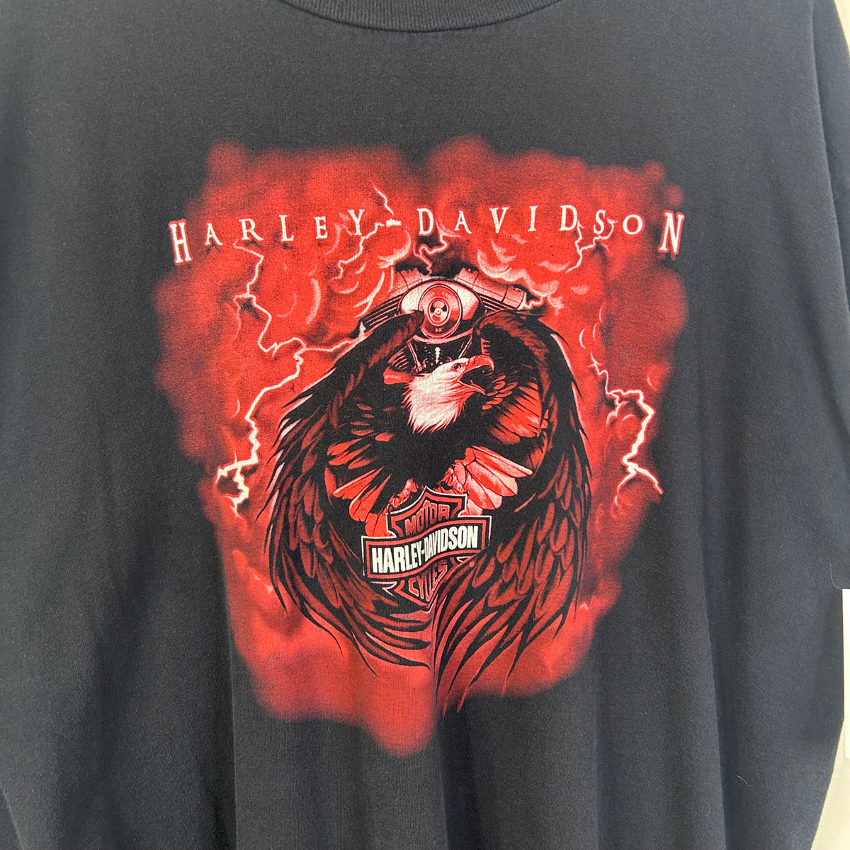 HARLEY DAVIDSON RED LIGHTNING EAGLE TEE