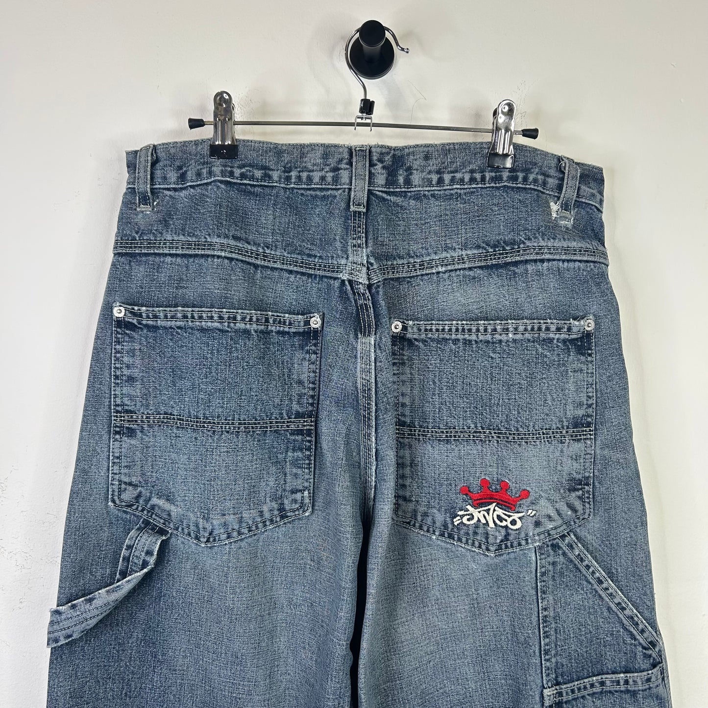 VINTAGE JNCO CROWN LOGO WIDE LEG JEANS