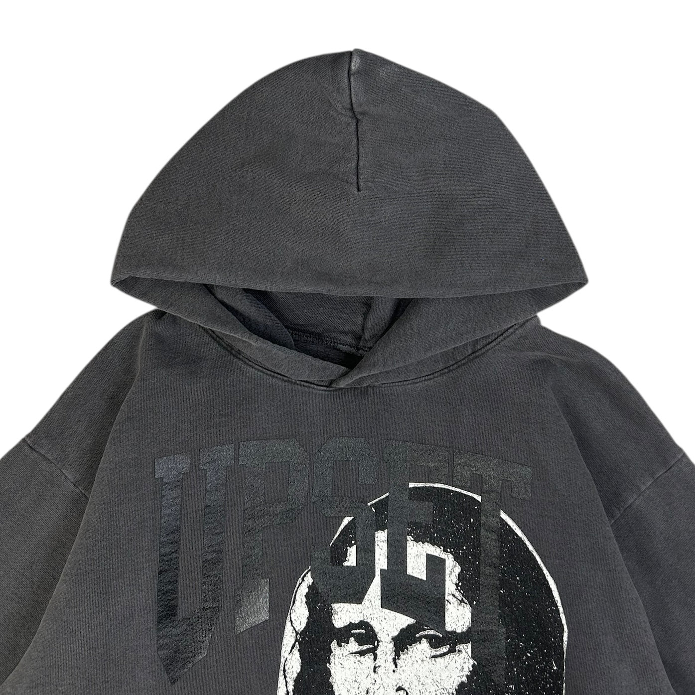 FLASHBACK UPSET VINTAGE BLACK PULLOVER HOODIE