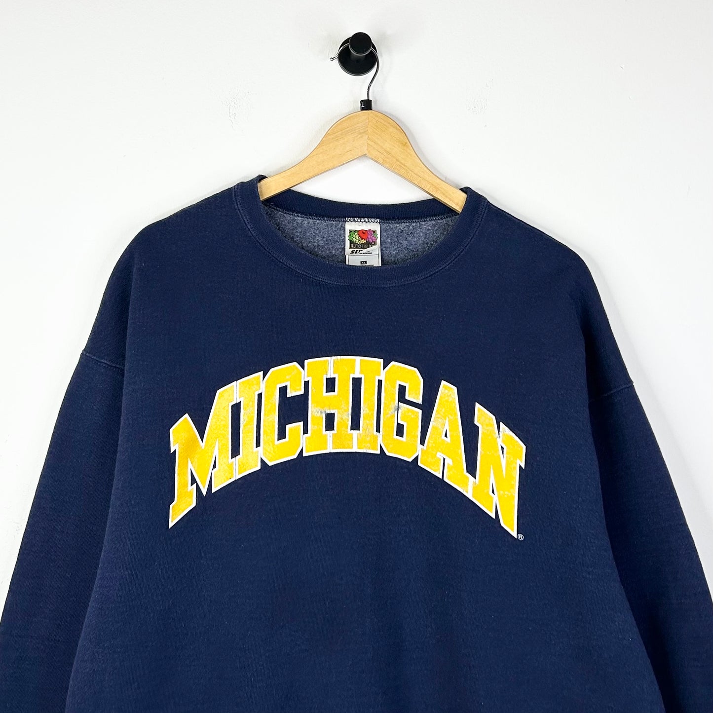 UNIVERSITY OF MICHIGAN SPELLOUT CREWNECK