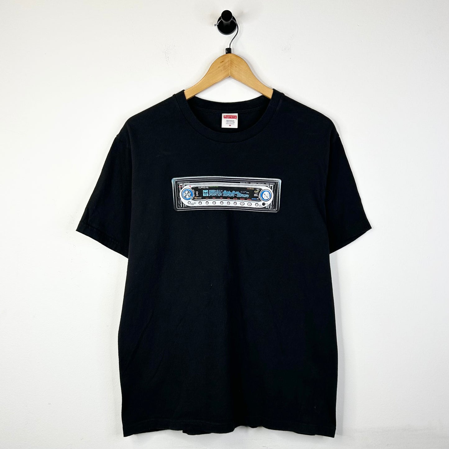 SUPREME MF DOOM RADIO BLACK TEE