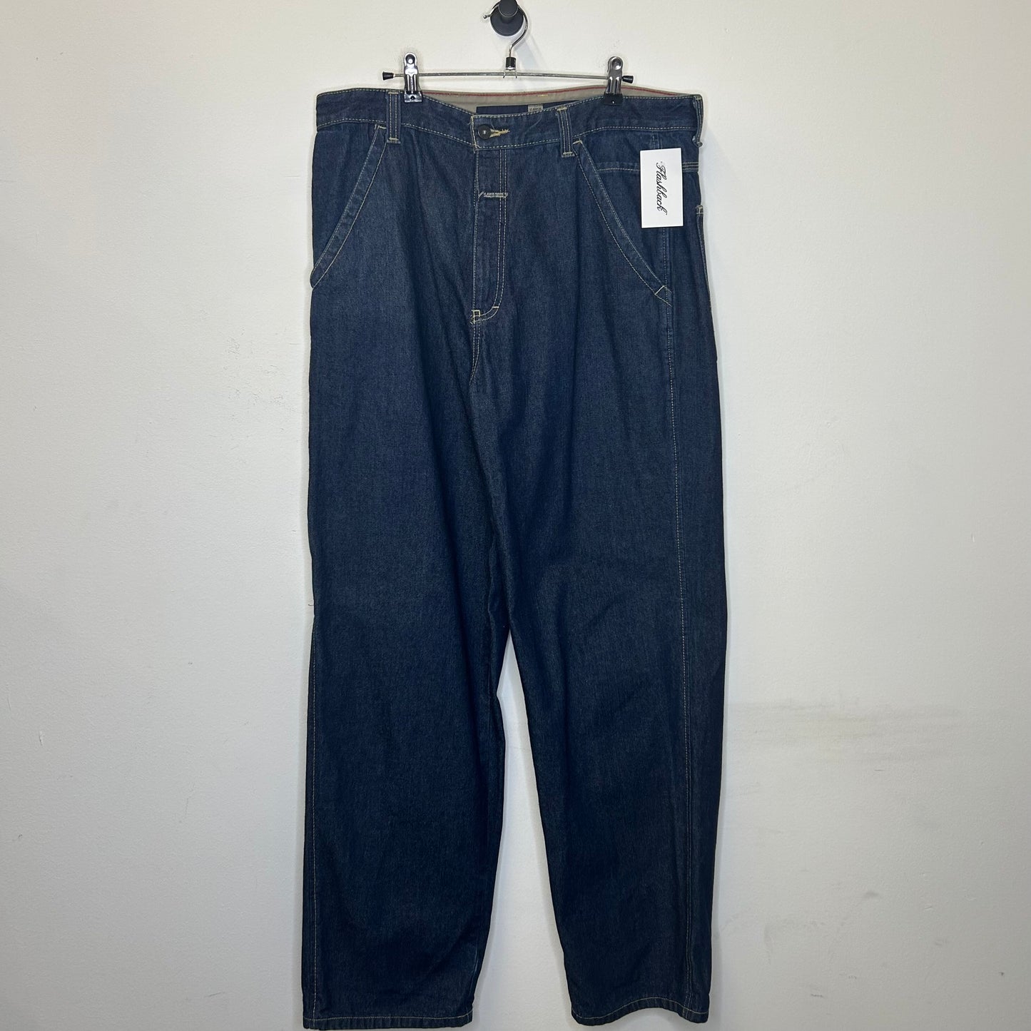 GIRBAUD DARK BLUE BAGGY DENIM