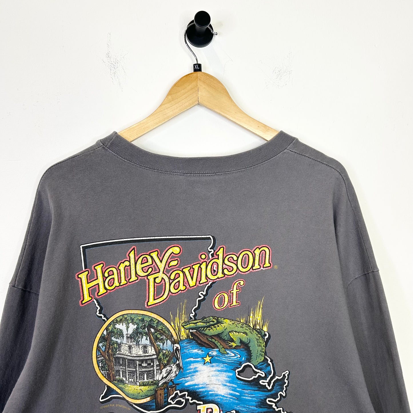 HARLEY DAVIDSON PROUD & FEARLESS GREY LONG SLEEVE