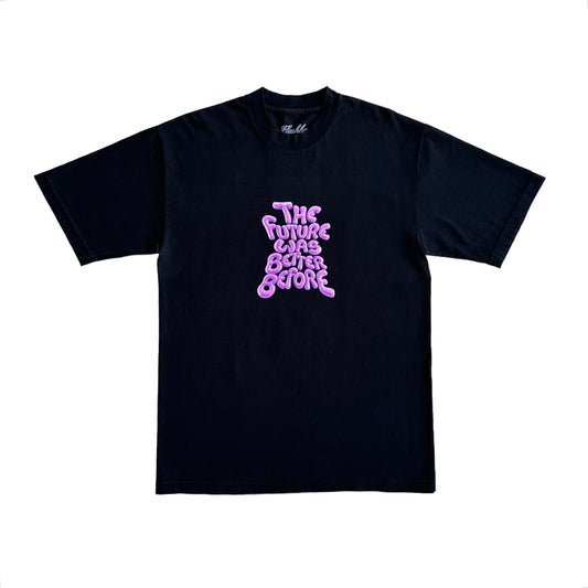 The Future Was Better Before Tee (Black/Purple)