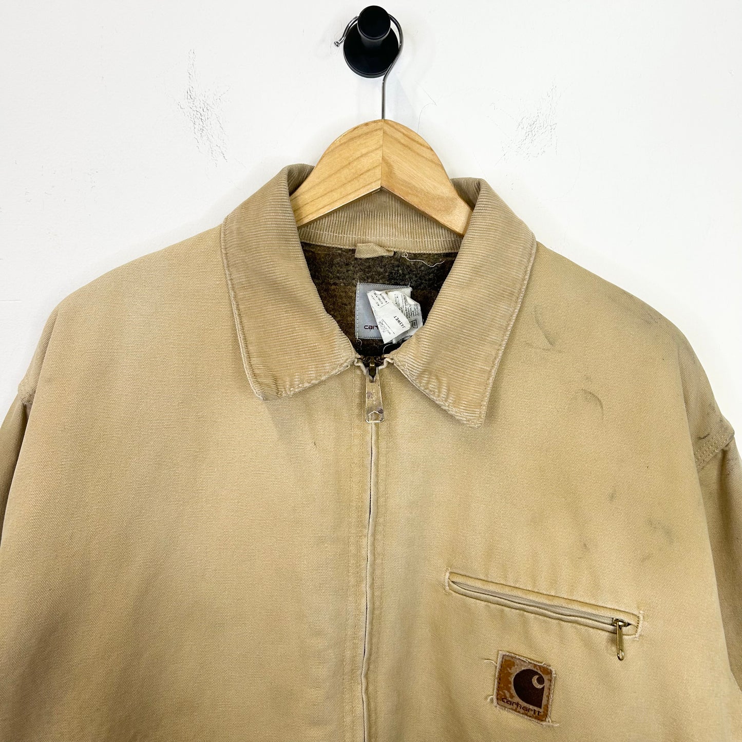CARHARTT J43 BIG PATCH FLANNEL LINED DETROIT JACKET