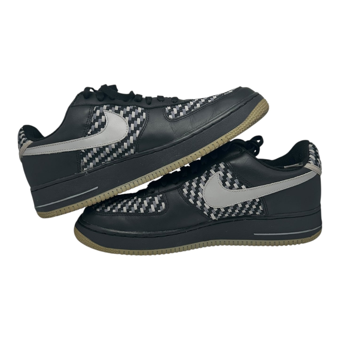 PREOWNED NIKE AIR FORCE 1 LOW WOVEN SZ 12
