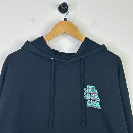 ANTI SOCIAL SOCIAL CLUB GLITCH BLACK HOODIE