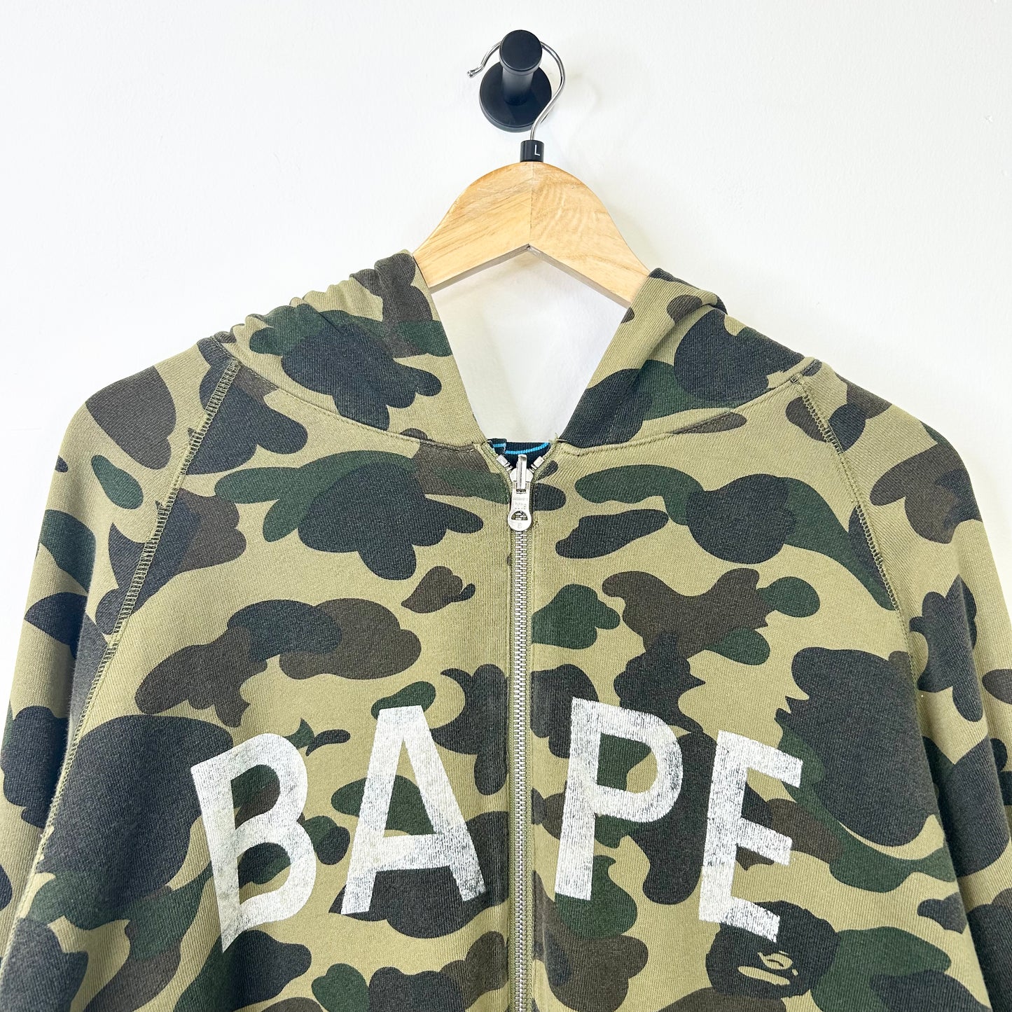 BAPE REVERSIBLE CAMO FULL ZIP HOODIE