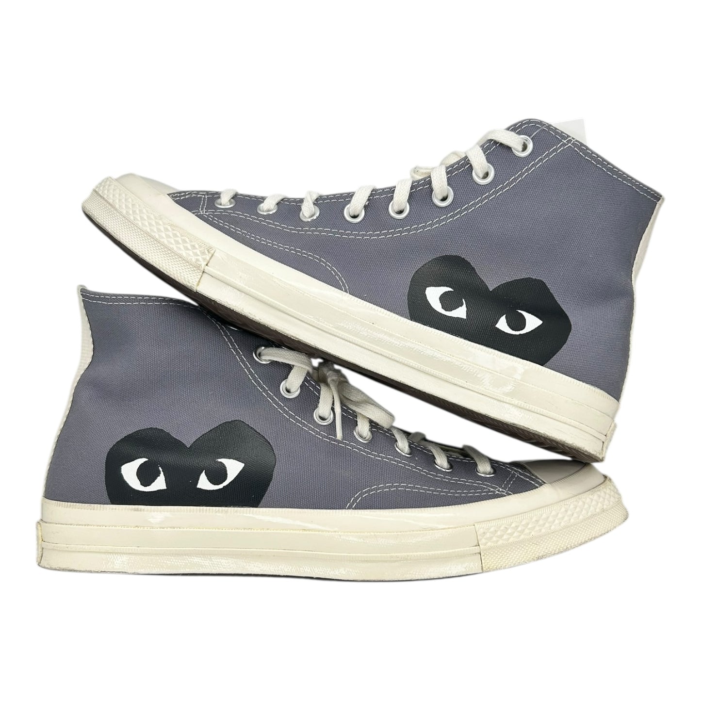 PREOWNED CONVERSE CHUCK TAYLOR CDG PLAY GREY