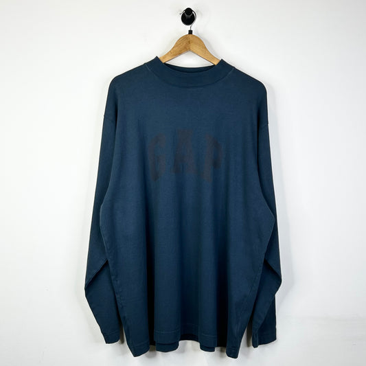 YEEZY GAP NAVY DOVE LONGSLEEVE TEE