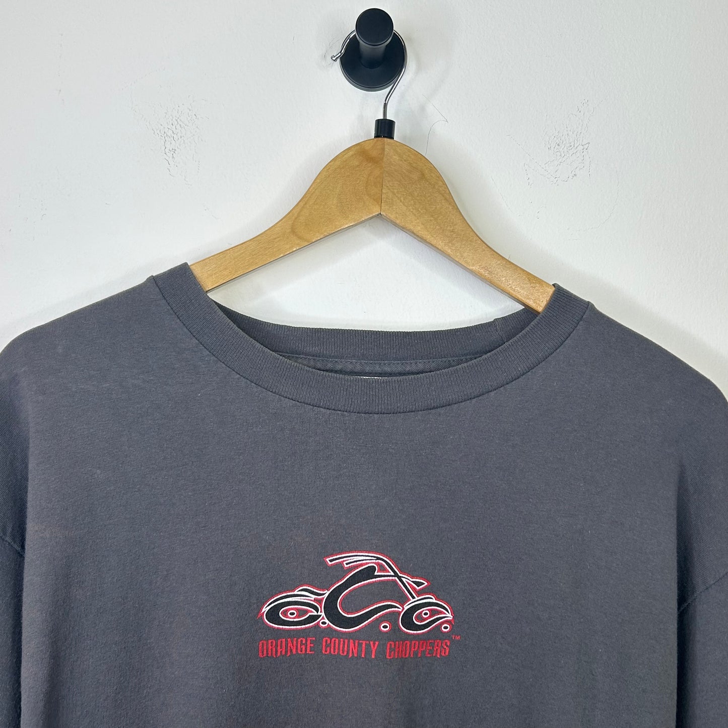 ORANGE COUNTY CHOPPERS GREY AND RED LONG SLEEVE