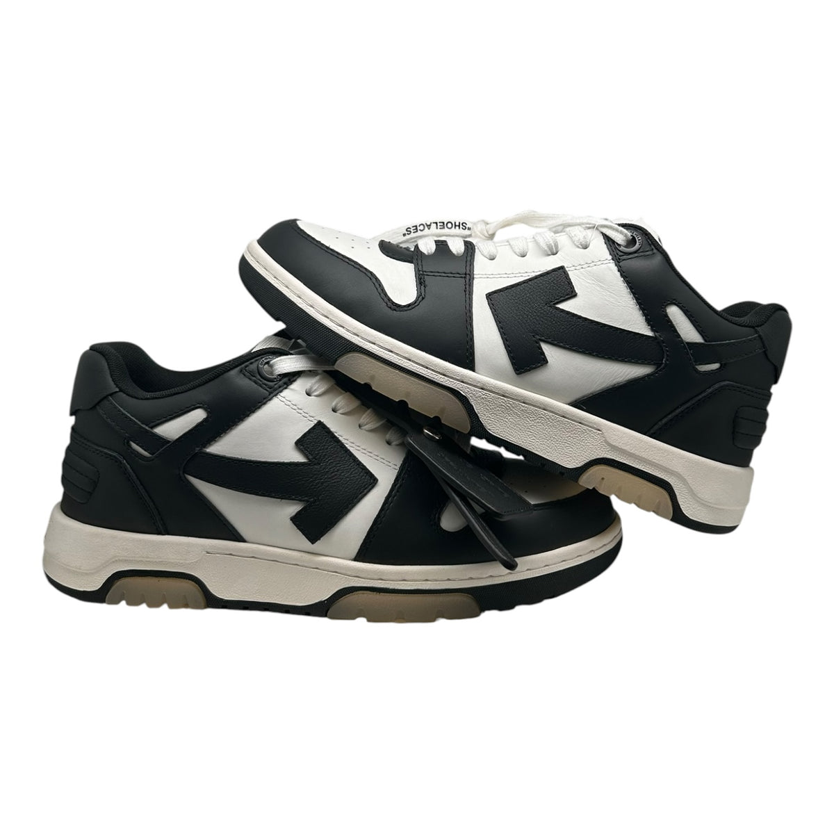 PREOWNED OFF-WHITE OUT OF OFFICE BLACK WHITE
