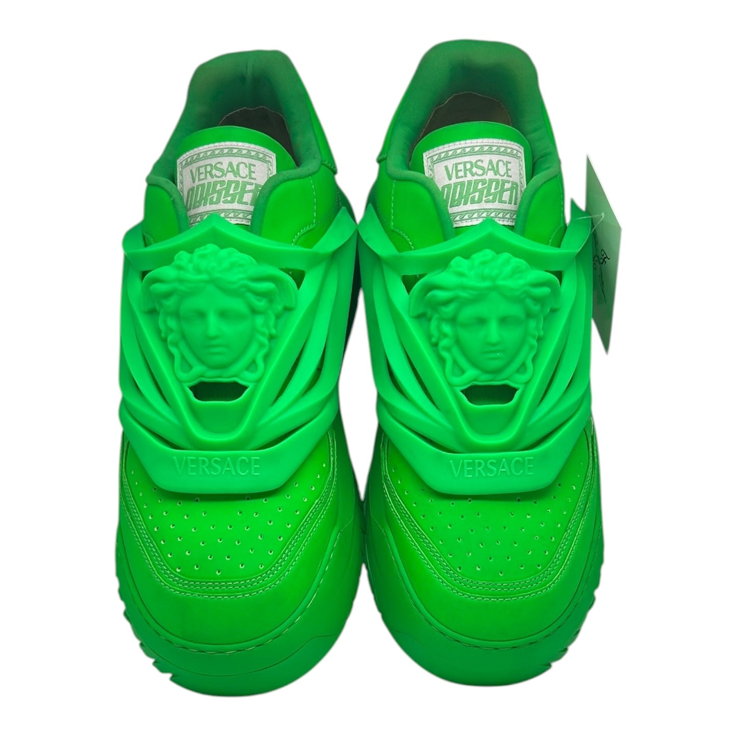 PREOWNED VERSACE ODISSEA LIME GREEN