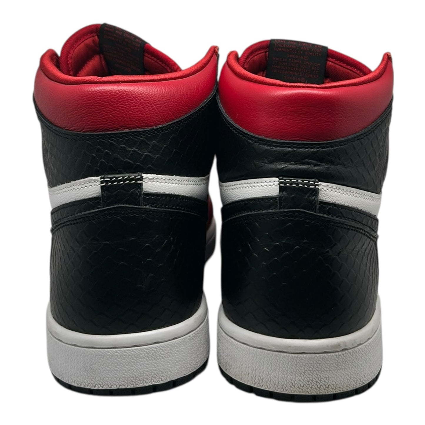 PREOWNED JORDAN 1 HIGH SATIN SNAKESKIN CHICAGO SIZE 10.5 M