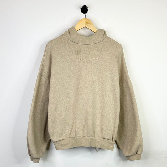 FEAR OF GOD ESSENTIALS LIGHT OATMEAL SCUBA HOODIE