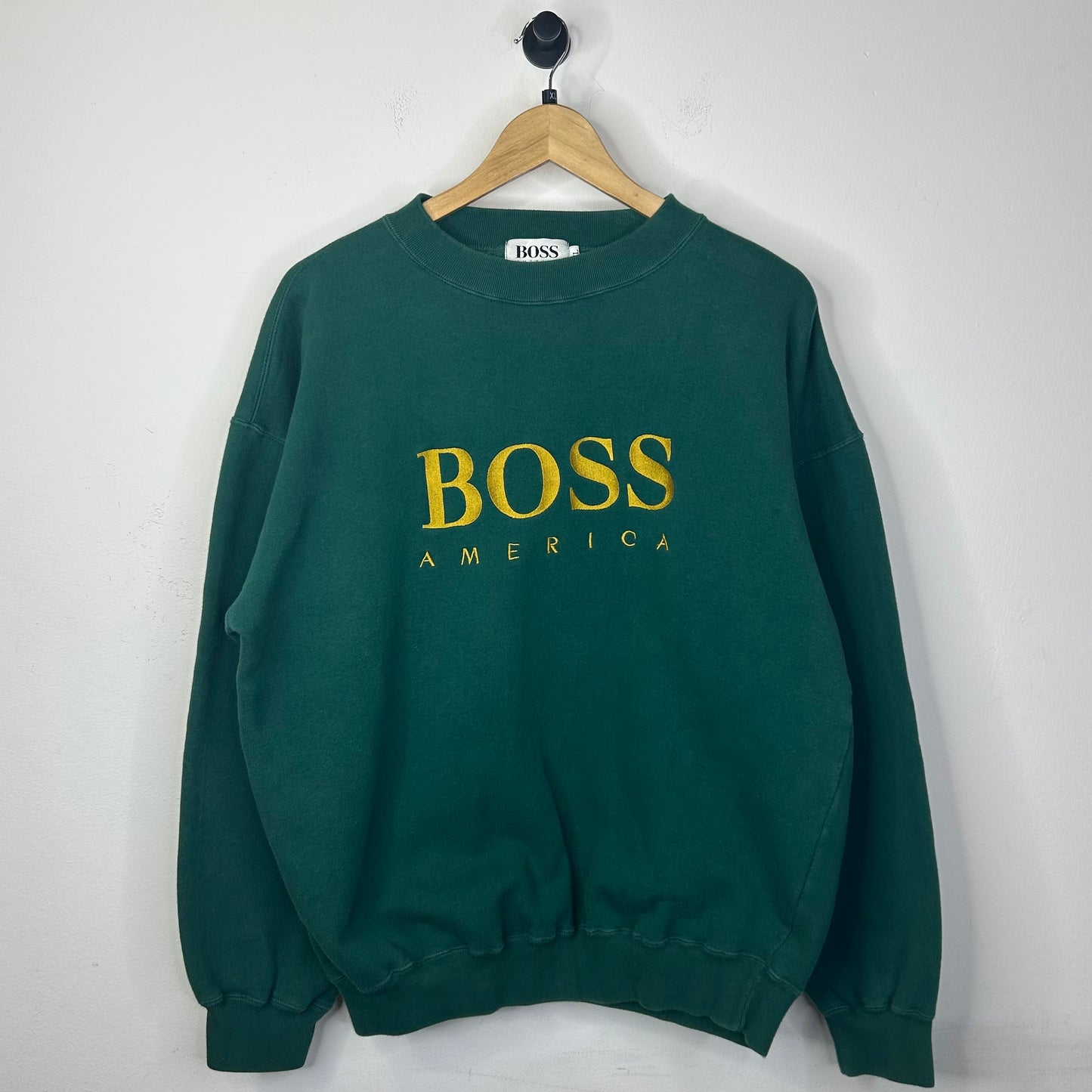 BOSS AMERICA GREEN GOLD CREWNECK