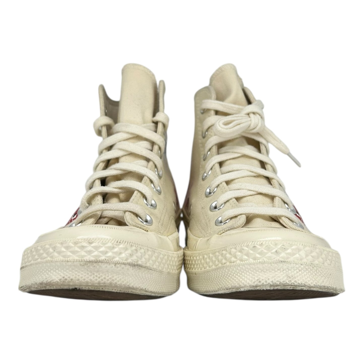 PREOWNED CONVERSE CHUCK 70 CDG PLAY CREAM MULTI HEART