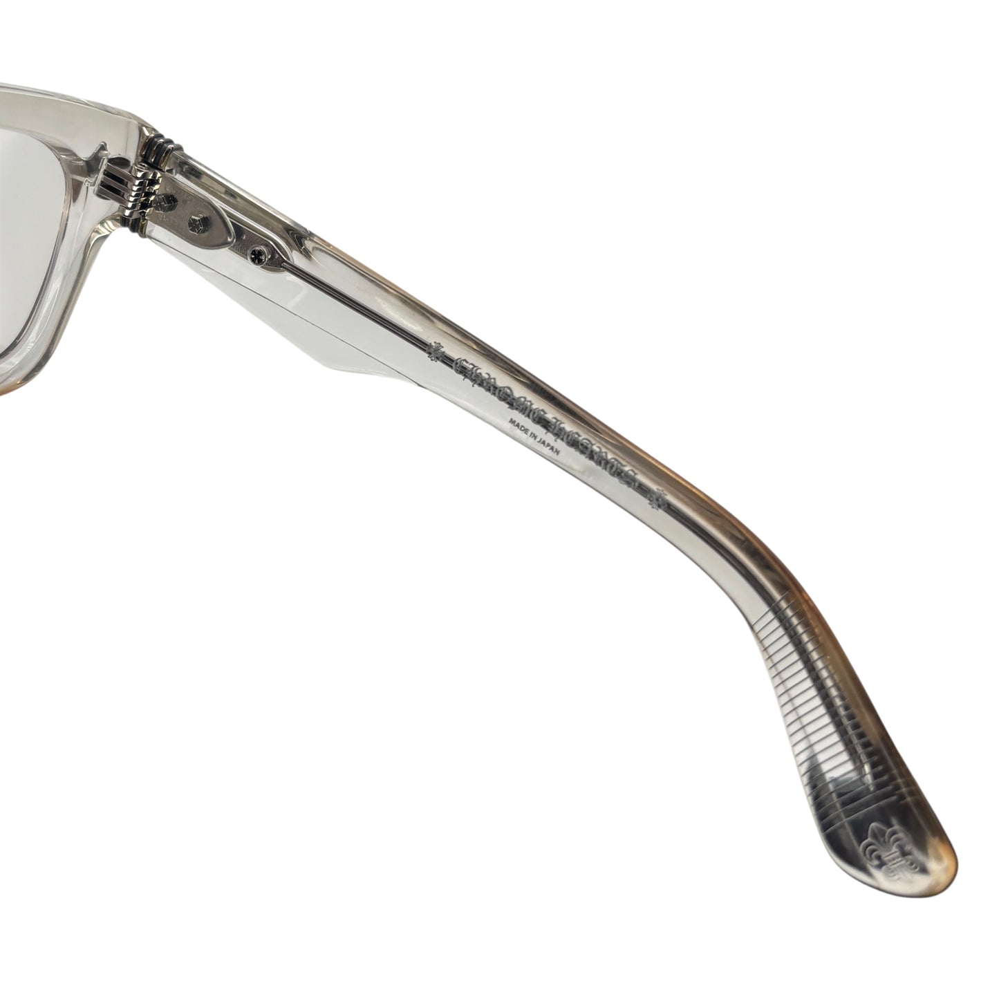 CHROME HEARTS GNARLIN CLEAR SILVER GLASSES